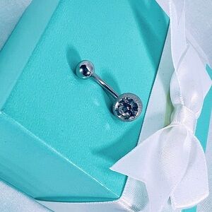 316 SS Icy AAA CZ Belly Ring Belly Button Ring Jewelry Accessory